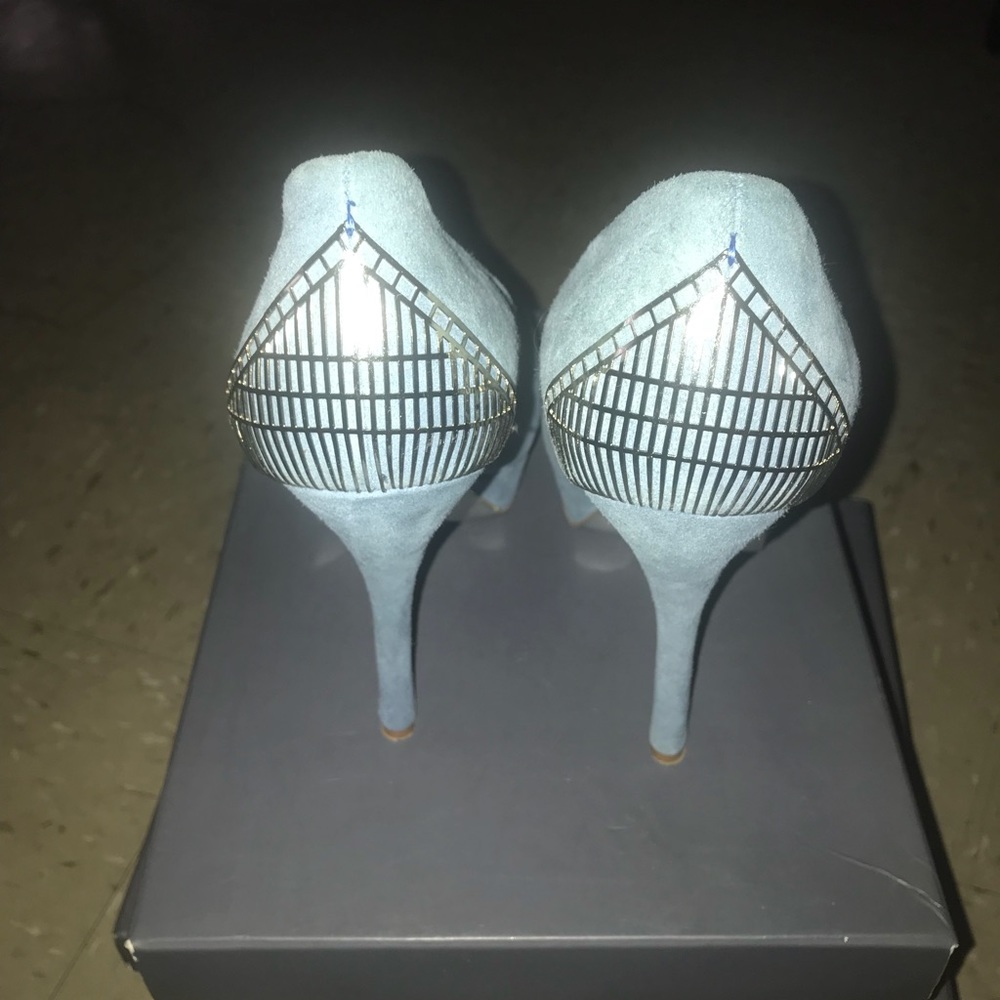 Baby blue shoes